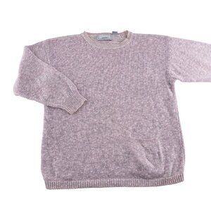 Tarazza Sports Womens sz Large Pink Sweater With Pockets Vintage